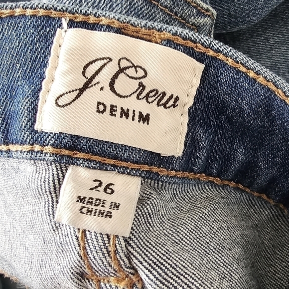 J.Crew Slim Frayed Hem Distressed Jeans - Picture 6 of 8
